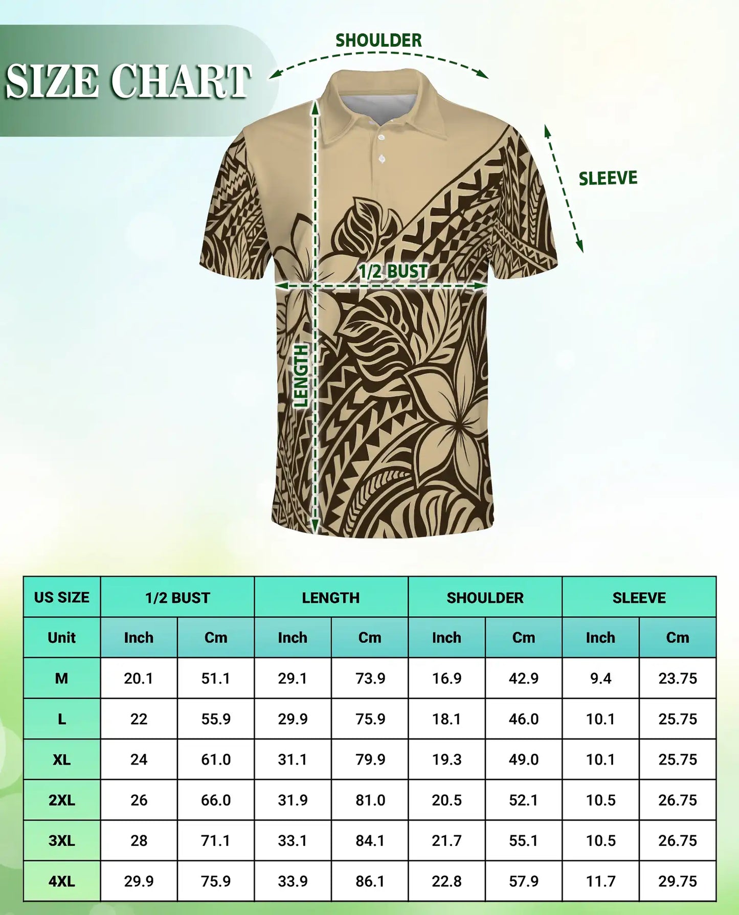 Polynesian Plumeria Tribal Polo Shirt-Hawaiian Island Pattern Design | Azhawaiian