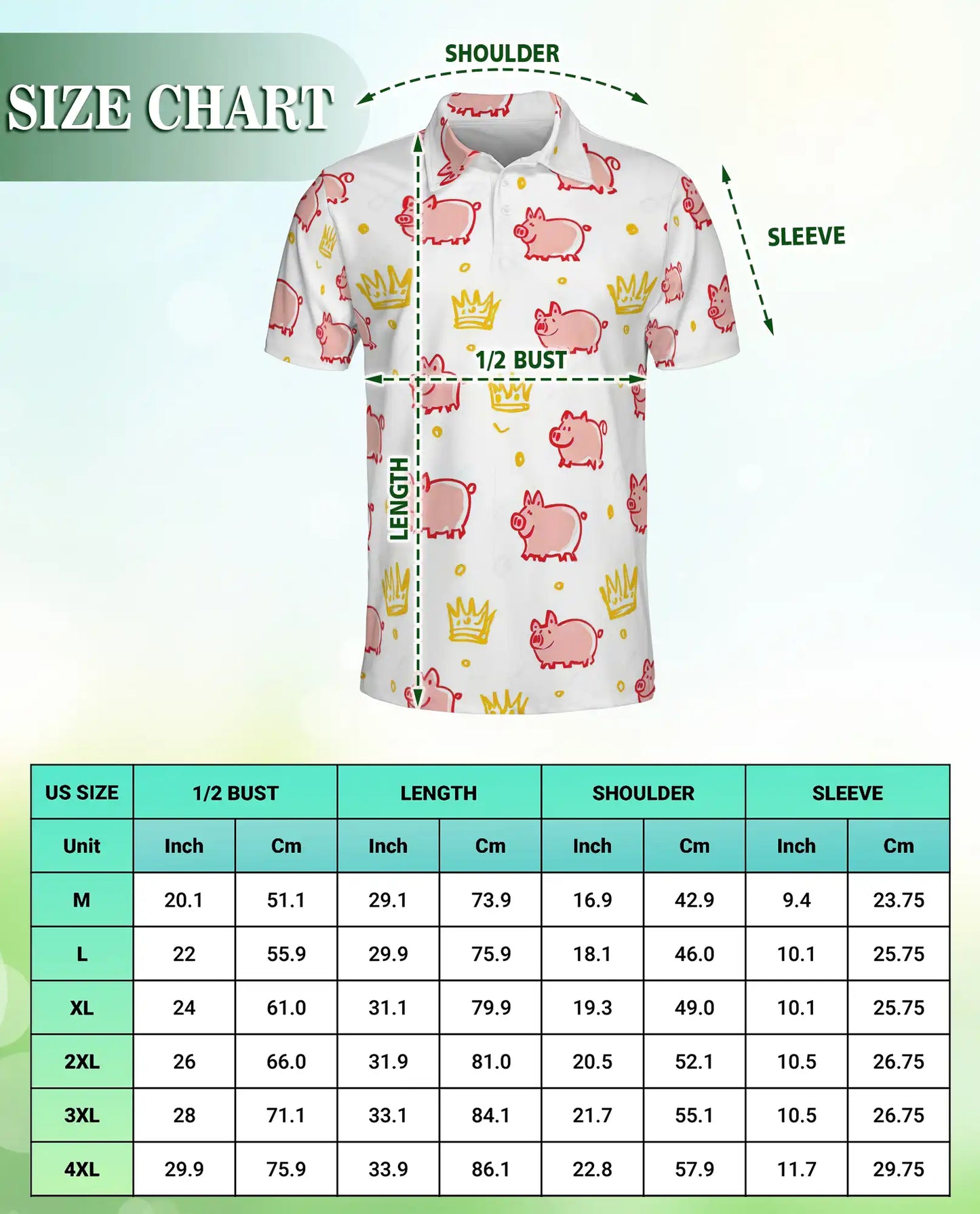 Royal Pig Polo Shirt, Cute Crown Animal Print | Azhawaiian