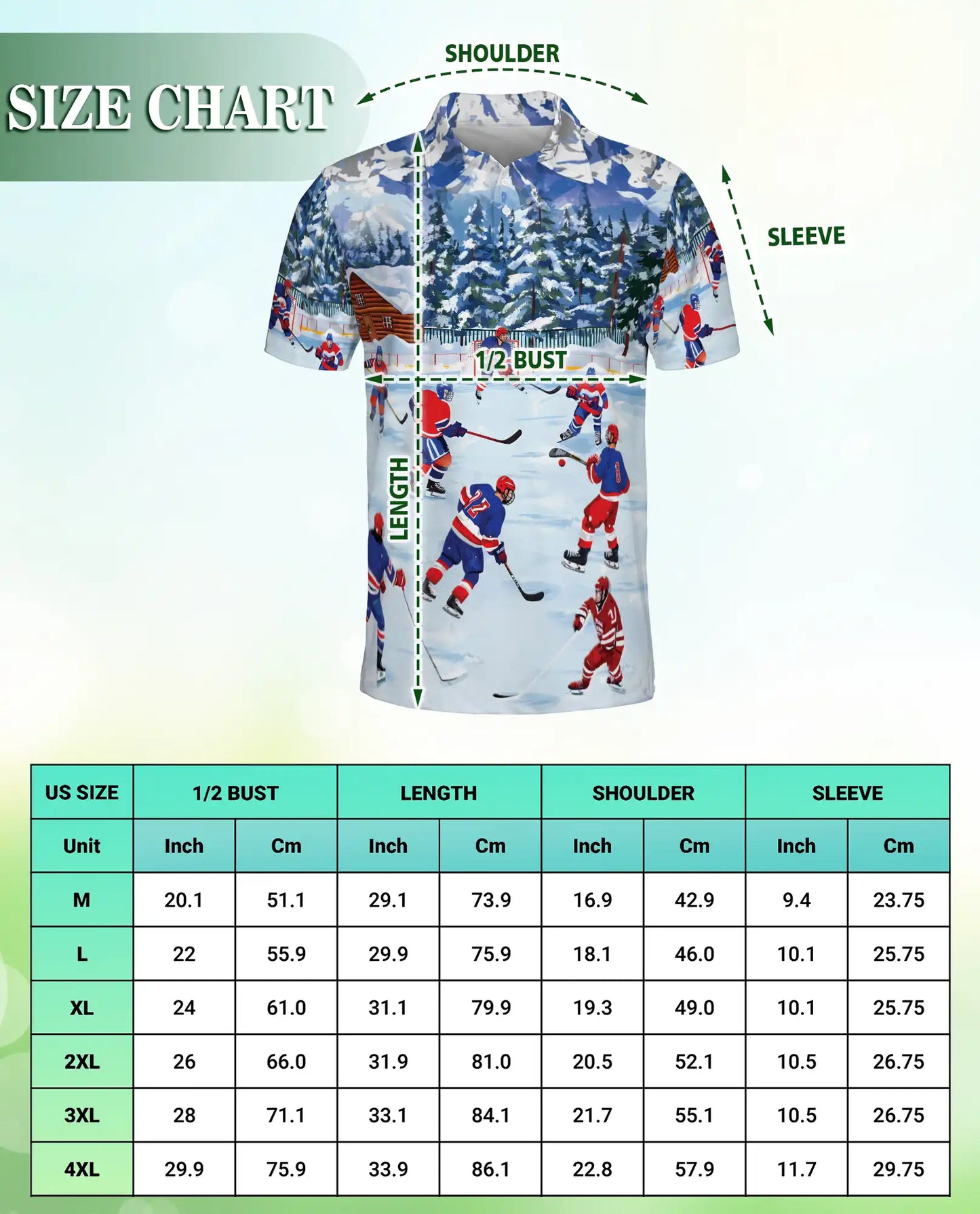 Winter Hockey Polo Shirt | Azhawaiian