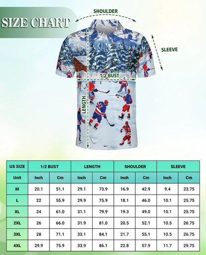 Winter Hockey Polo Shirt | Azhawaiian