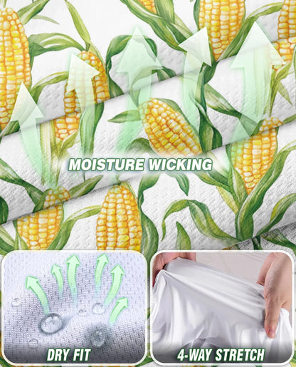 Fresh Corn Cob Pattern Sleeveless Polo Shirt for Women | Azhawaiian