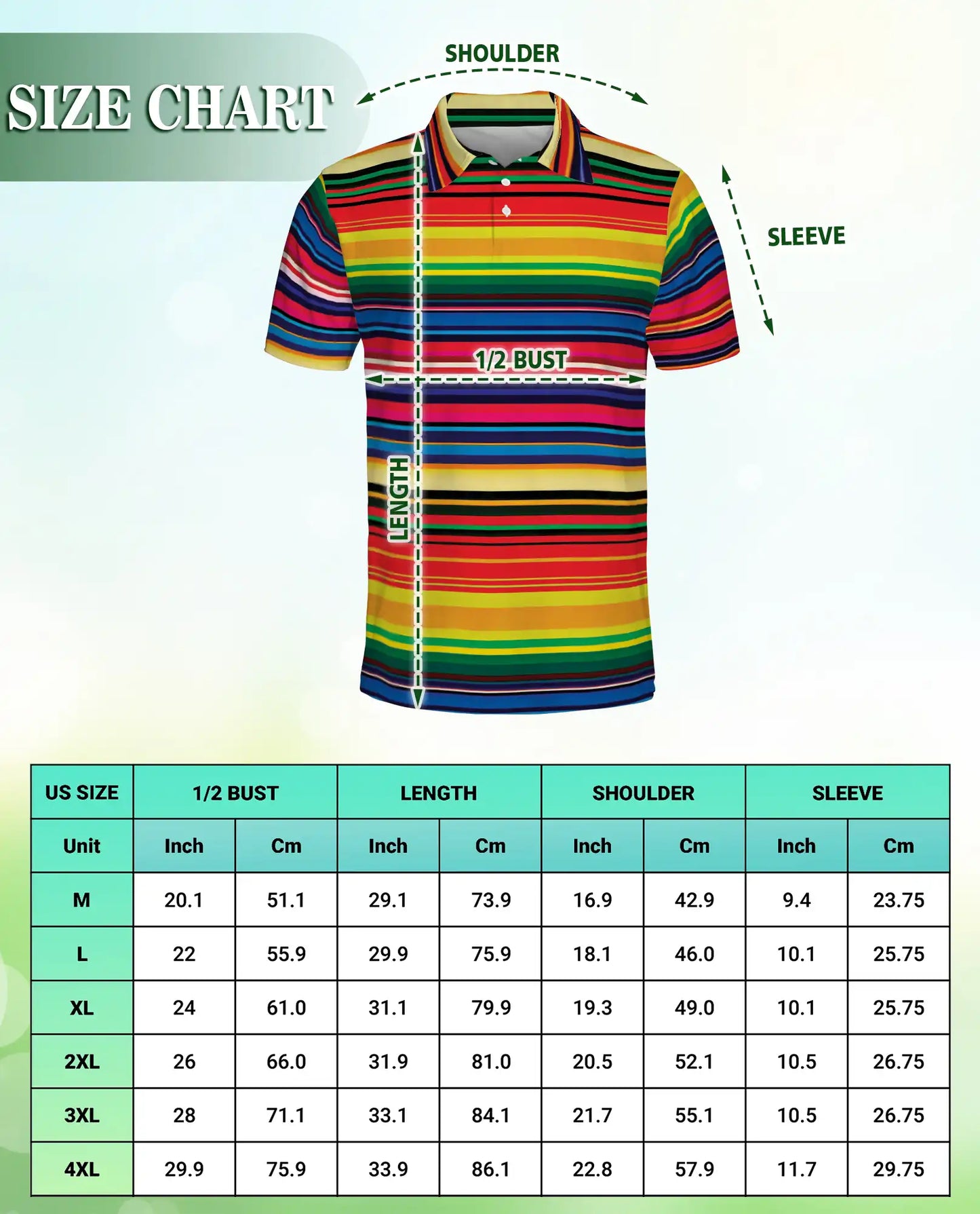Colorful Striped 3D Polo Shirt for Men, Rainbow Retro Pattern Style | Azhawaiian