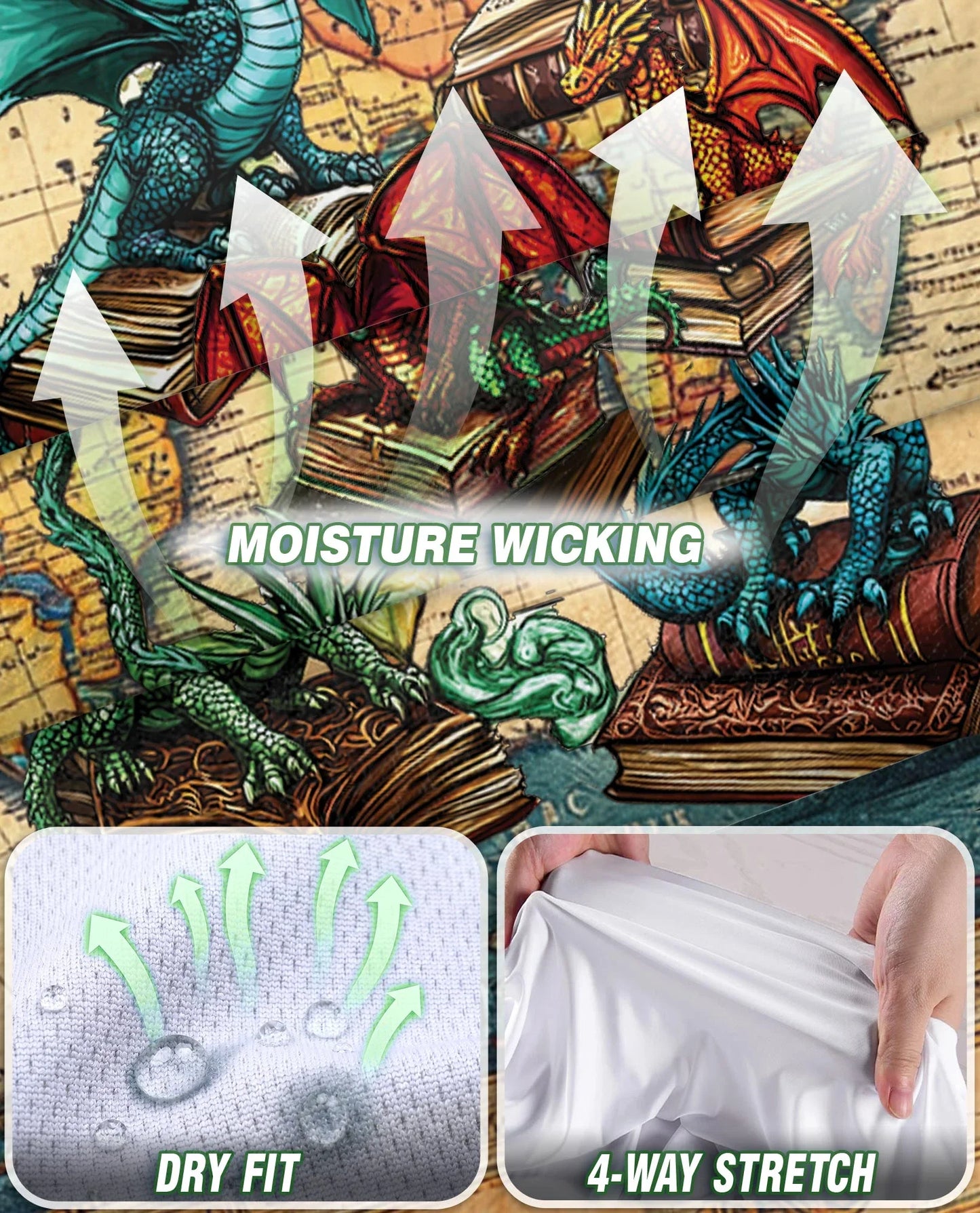 Books Dragon Sleeveless Polo Shirt for Women | Azhawaiian