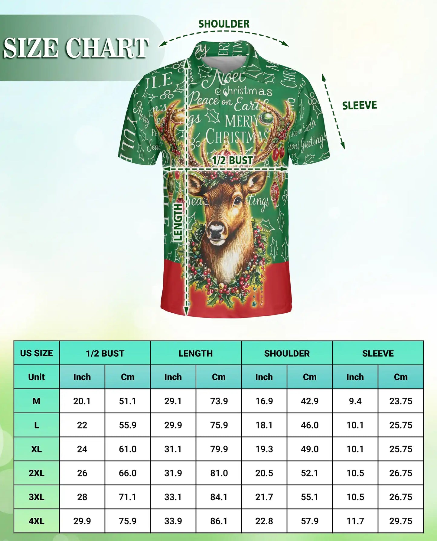 Christmas Reindeer Polo Shirt, Festive Holiday Style | Azhawaiian