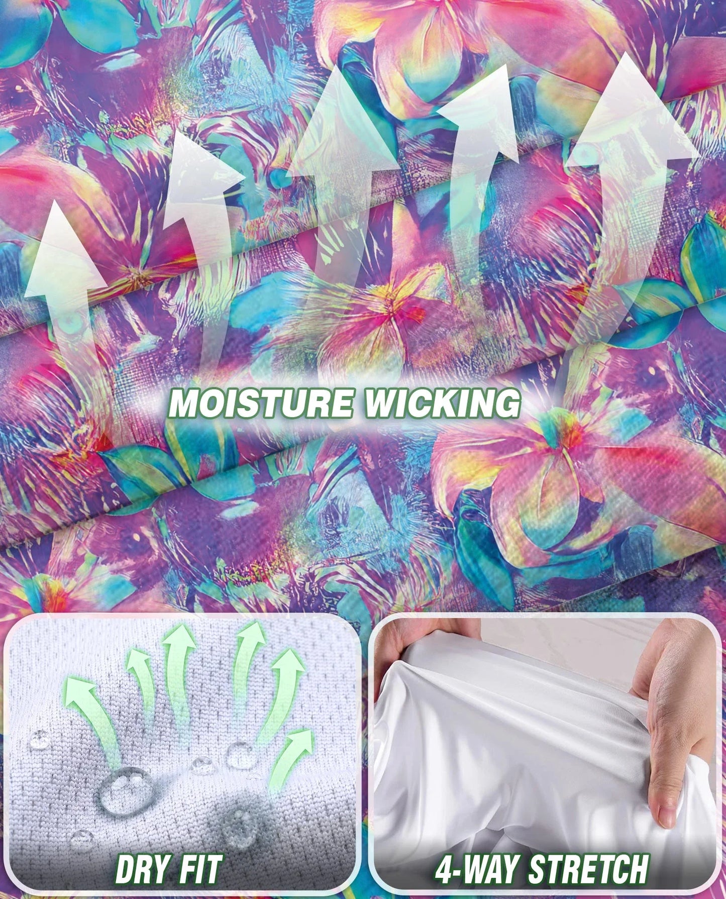 Neon Flower Sleeveless Polo Shirt for Women | Azhawaiian