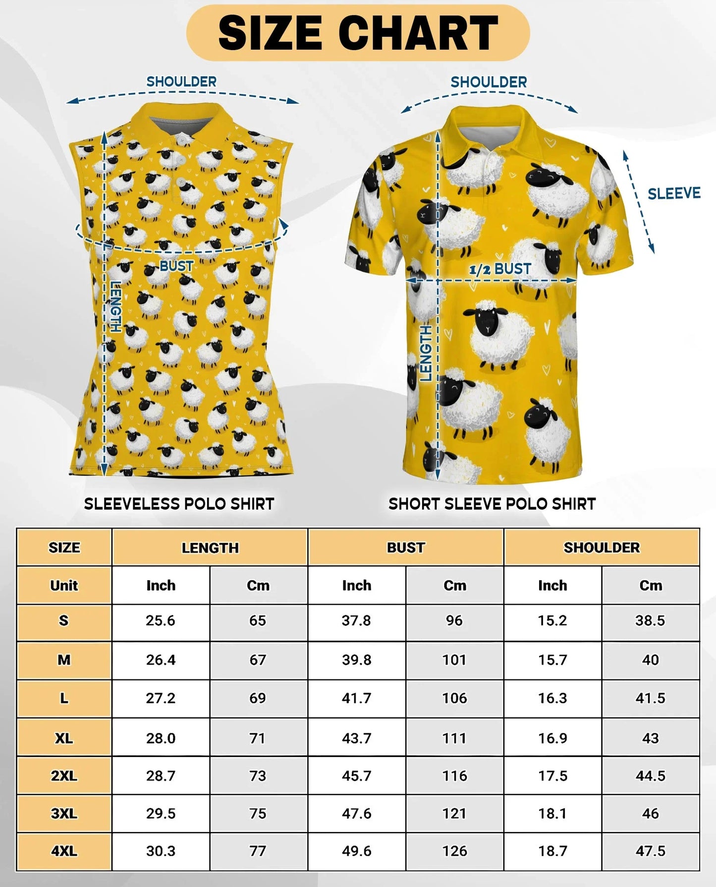 Cute Sheep Sleeveless Polo Shirt for Women, Adorable Farm Animal Style | Azhawaiian