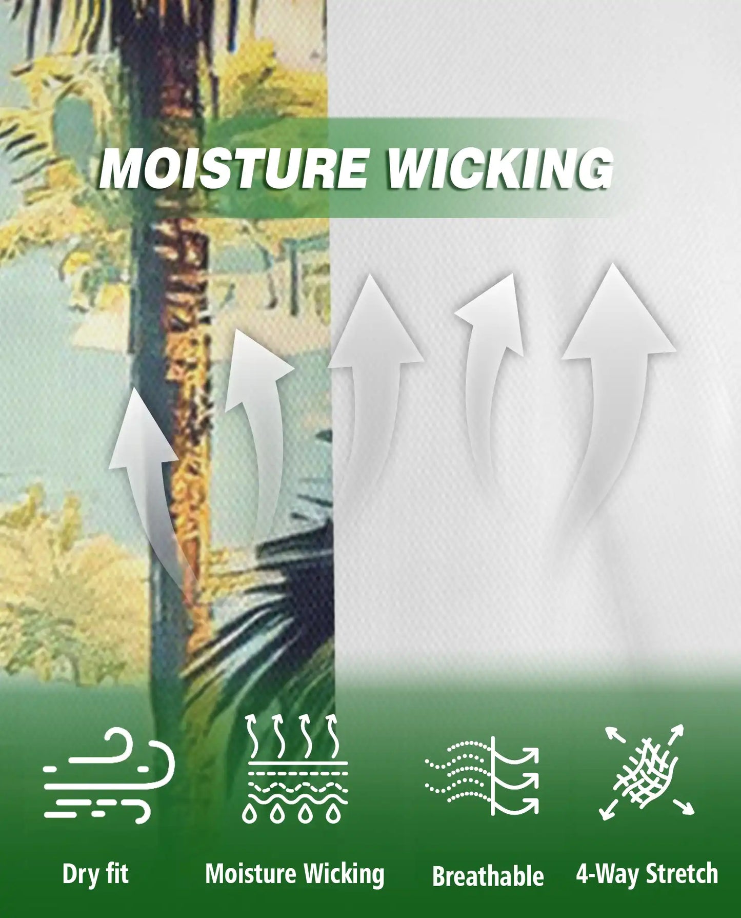 Palm Tree 3D Polo Shirt for Men, Vintage Tropical Beach Style | Azhawaiian