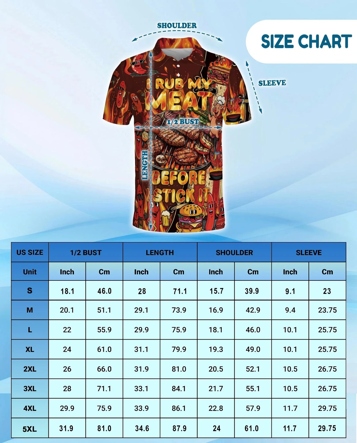 Funny BBQ Grilling Polo Shirt for Men, Grill Master Style | Azhawaiian