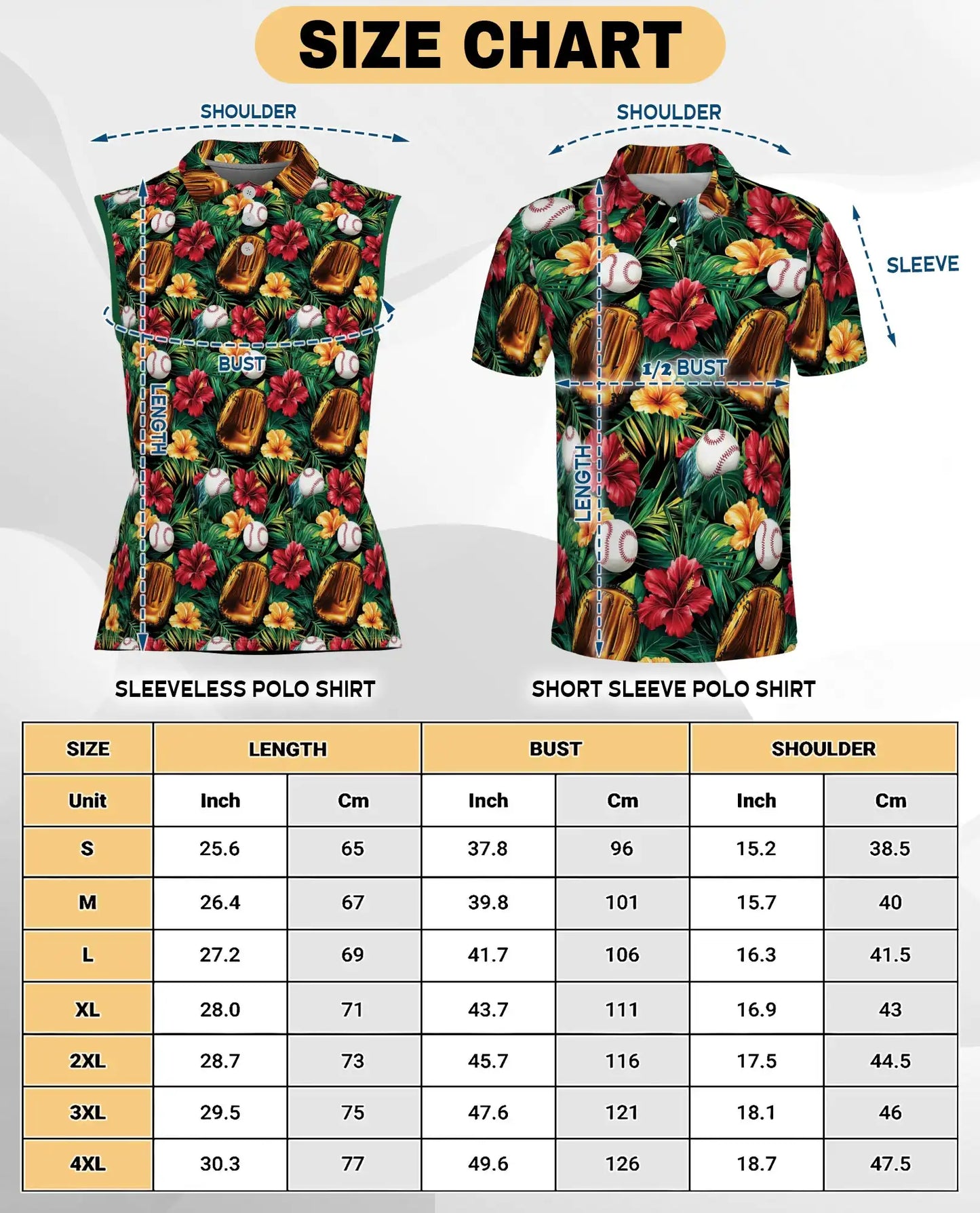 Baseball Glove And Hibiscus Sleeveless Polo Shirt for Women | Azhawaiian