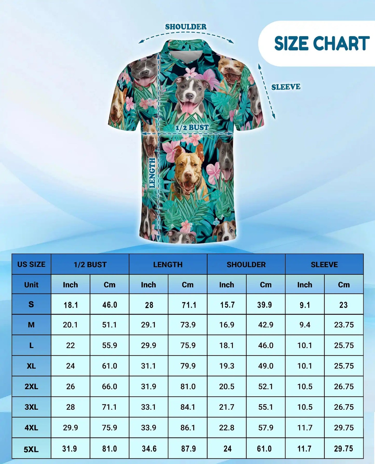 Happy Dogs Tropical Polo Shirt for Men, Cute Dog Print | Azhawaiian