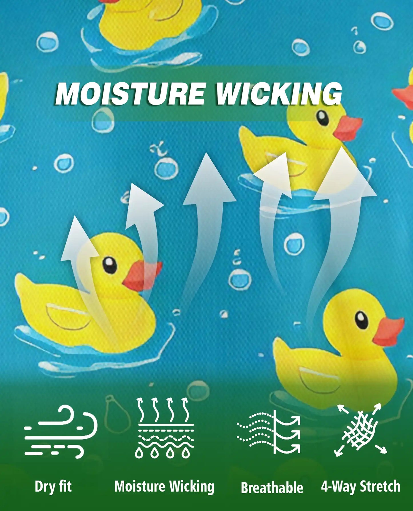 Cute Yellow Duck 3D Polo Shirt for Men, Funny Bath Duck Ocean Style | Azhawaiian