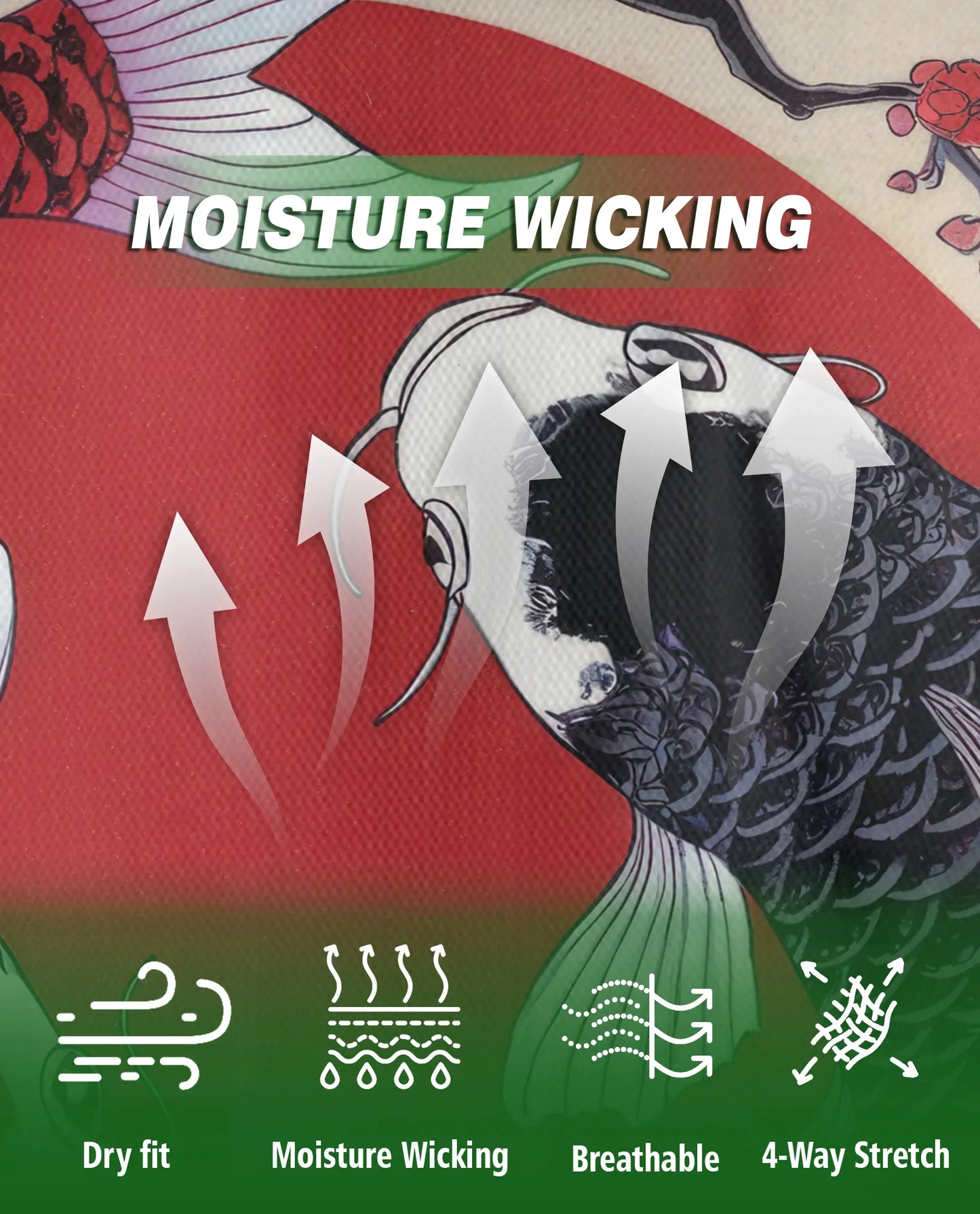 Yin Yang Koi Fish 3D Polo Shirt for Men, Japanese Zen Art Style | Azhawaiian