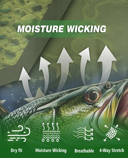 Weekend Hooker Bass Fishing 3D Polo Shirt for Men, Patriotic Angler Style | Azhawaiian