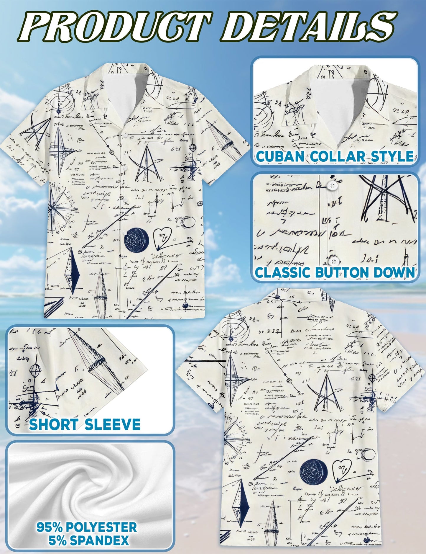 Math Teacher Matching Dog Owner Hawaiian Shirts, Funny Pet Aloha Shirt for Beach Vacation - Azhawaiian