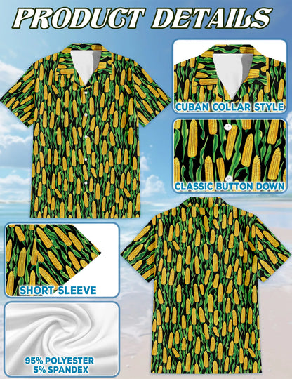 Corn Matching Dog Owner Hawaiian Shirts, Funny Pet Aloha Shirt for Beach Vacation - Azhawaiian