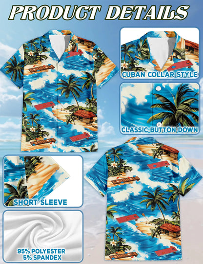 Beach Cornhole Game Summer Matching Dog Owner Hawaiian Shirts, Funny Pet Aloha Shirt for Beach Vacation - Azhawaiian