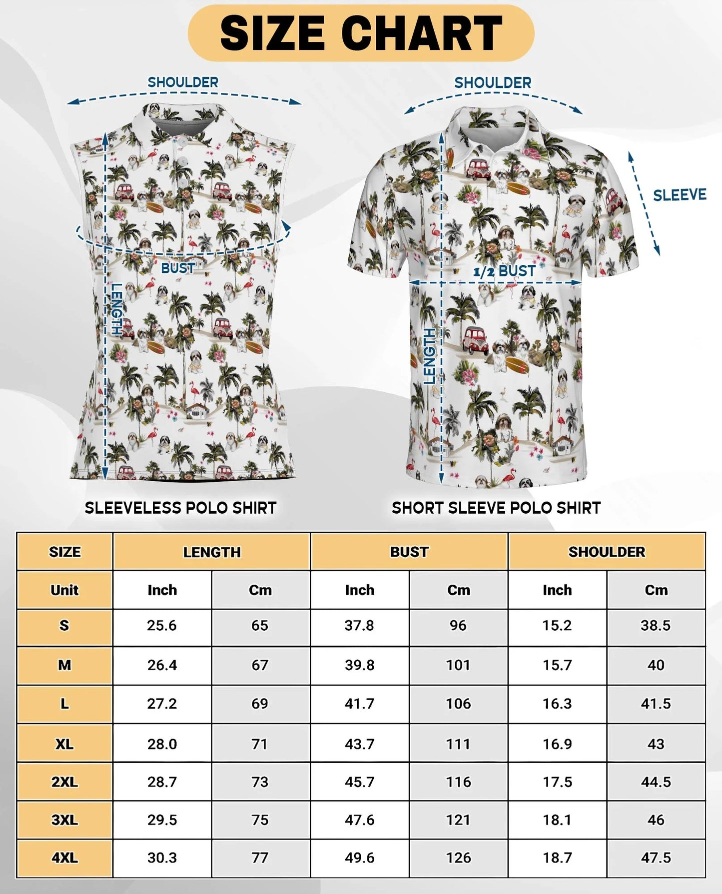 Shih Tzu Dog Sleeveless Polo Shirt for Women, Cute Pet Lover Style | Azhawaiian