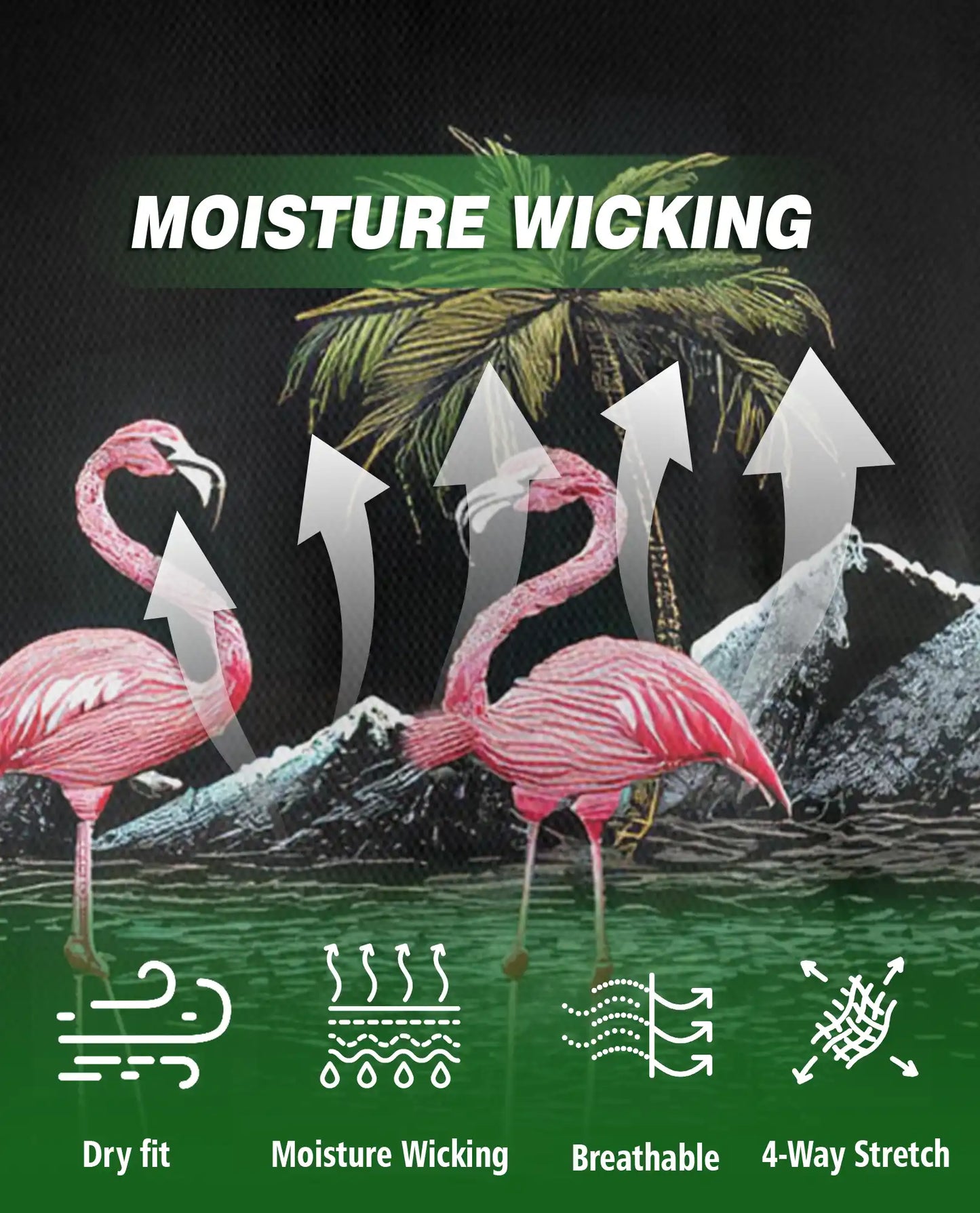 Pink Flamingo Tropical Paradise Polo Shirt for Men-Beach Summer Shirt | Azhawaiian