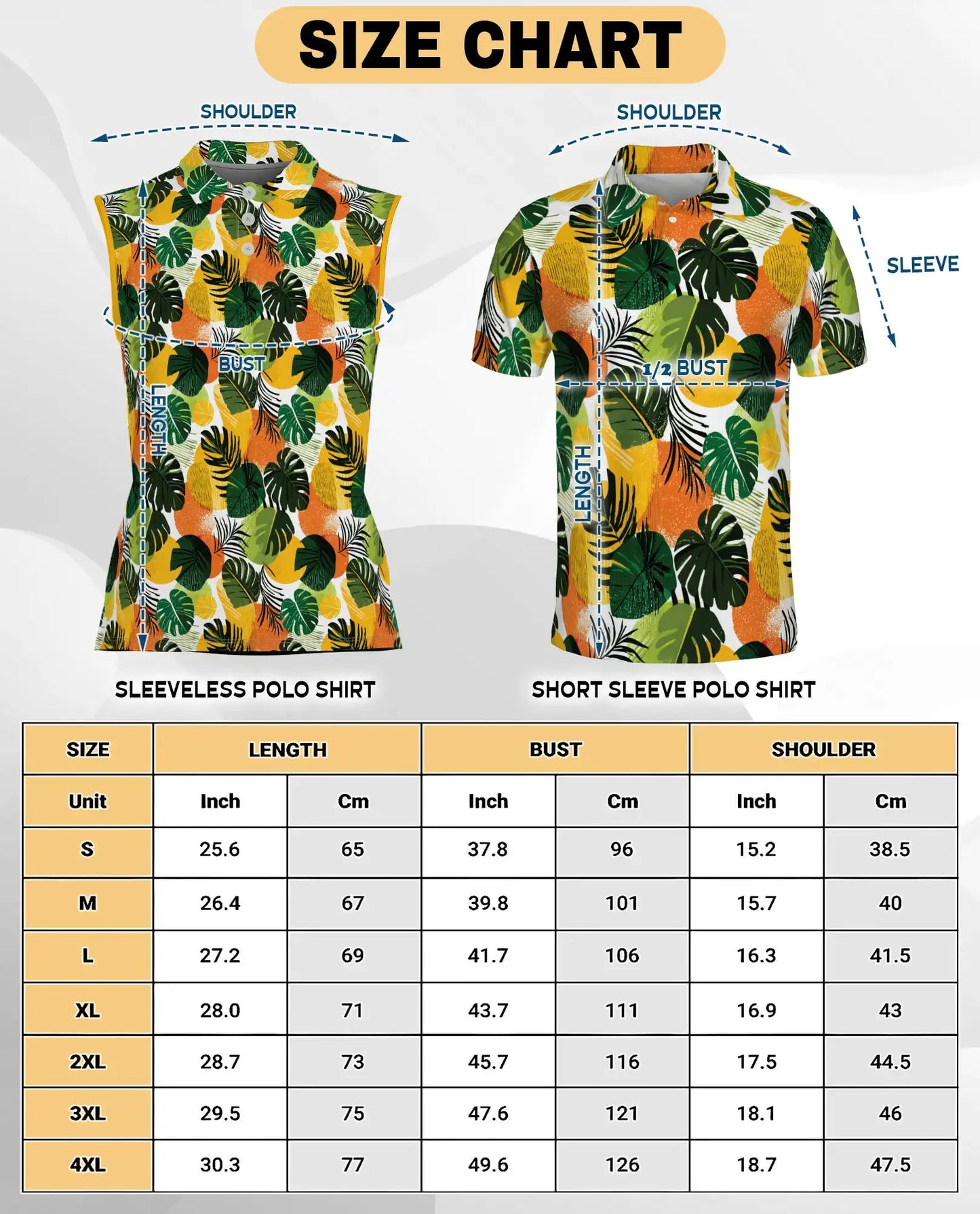 Monstera Leaf Print Sleeveless Polo Shirt for Women, Tropical Botanical Style | Azhawaiian