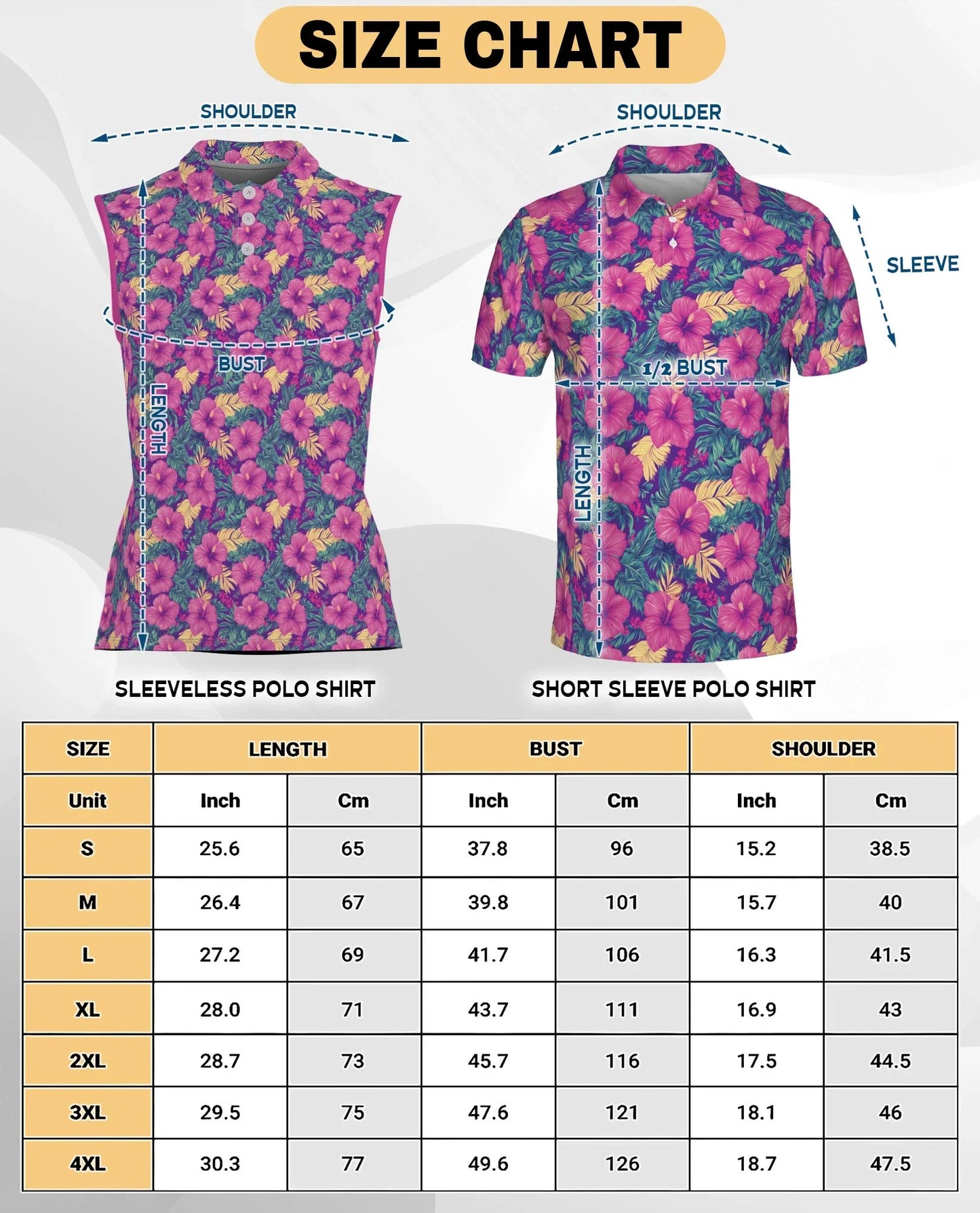 Tropical Hibiscus Purple Sleeveless Polo Shirt for Women | Azhawaiian