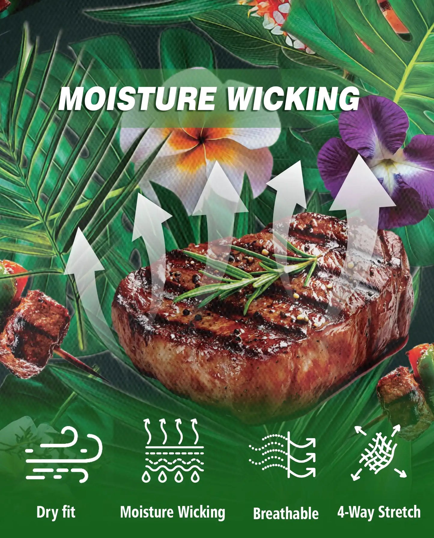 BBQ Tropical Polo Shirt | Azhawaiian