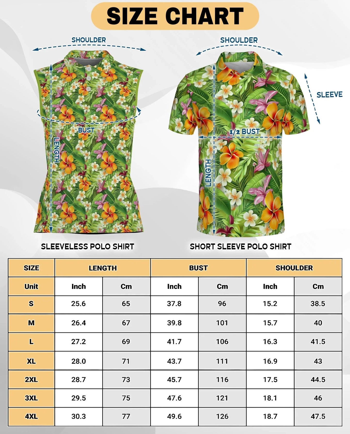 Tropical Floral Sleeveless Polo Shirt for Women, Colorful Summer Style | Azhawaiian