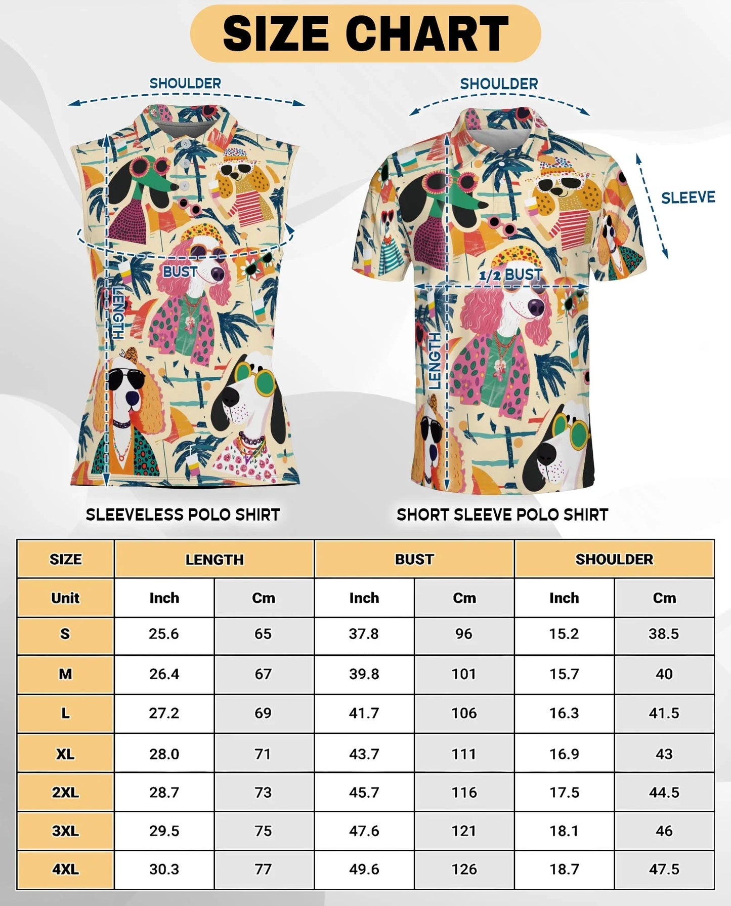 Fashionista Dog Sleeveless Polo Shirt for Women, Cute Pet Lover Style | Azhawaiian