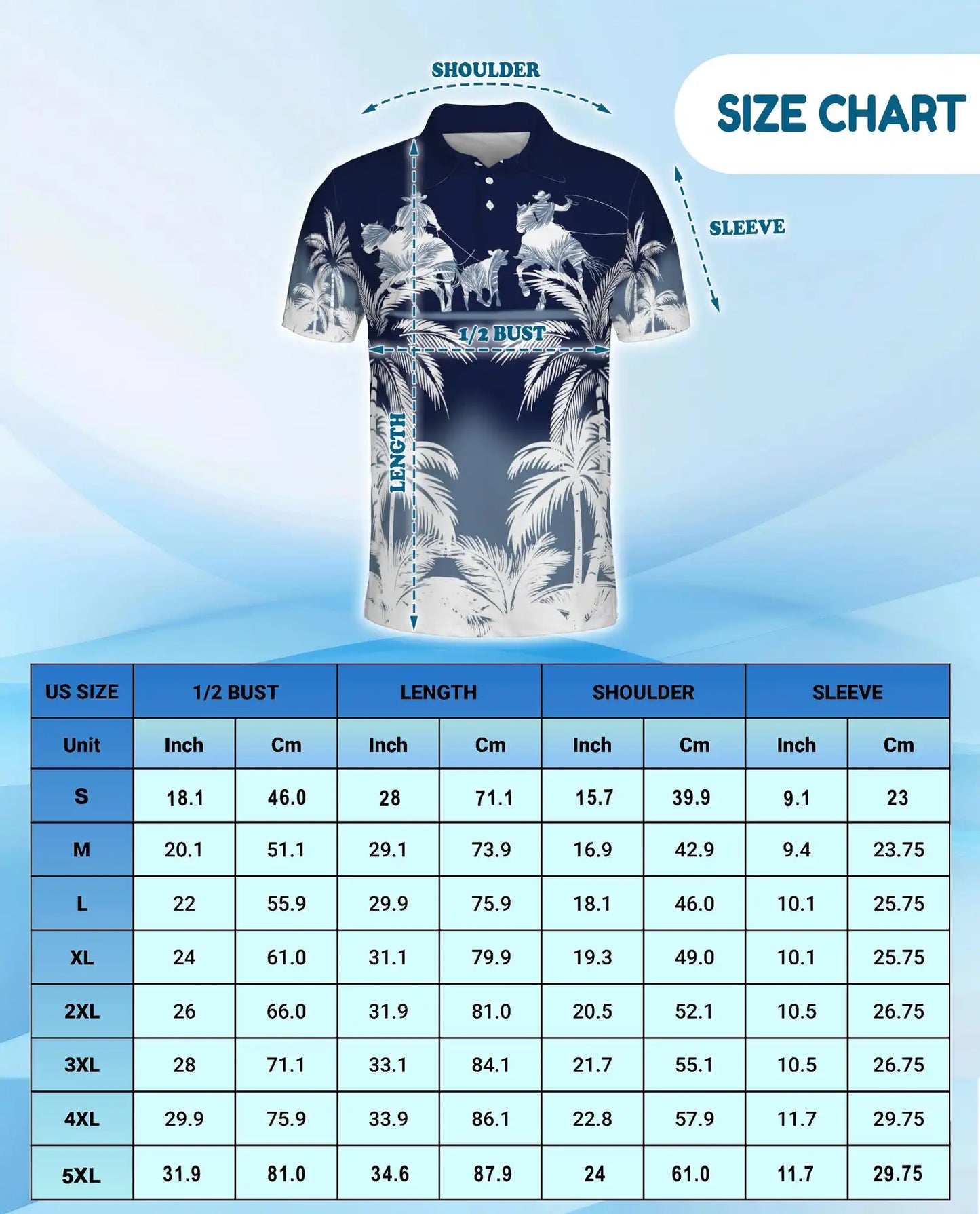 Cowboy Rodeo Polo Shirt - Tropical Western Ranch Style | Azhawaiian