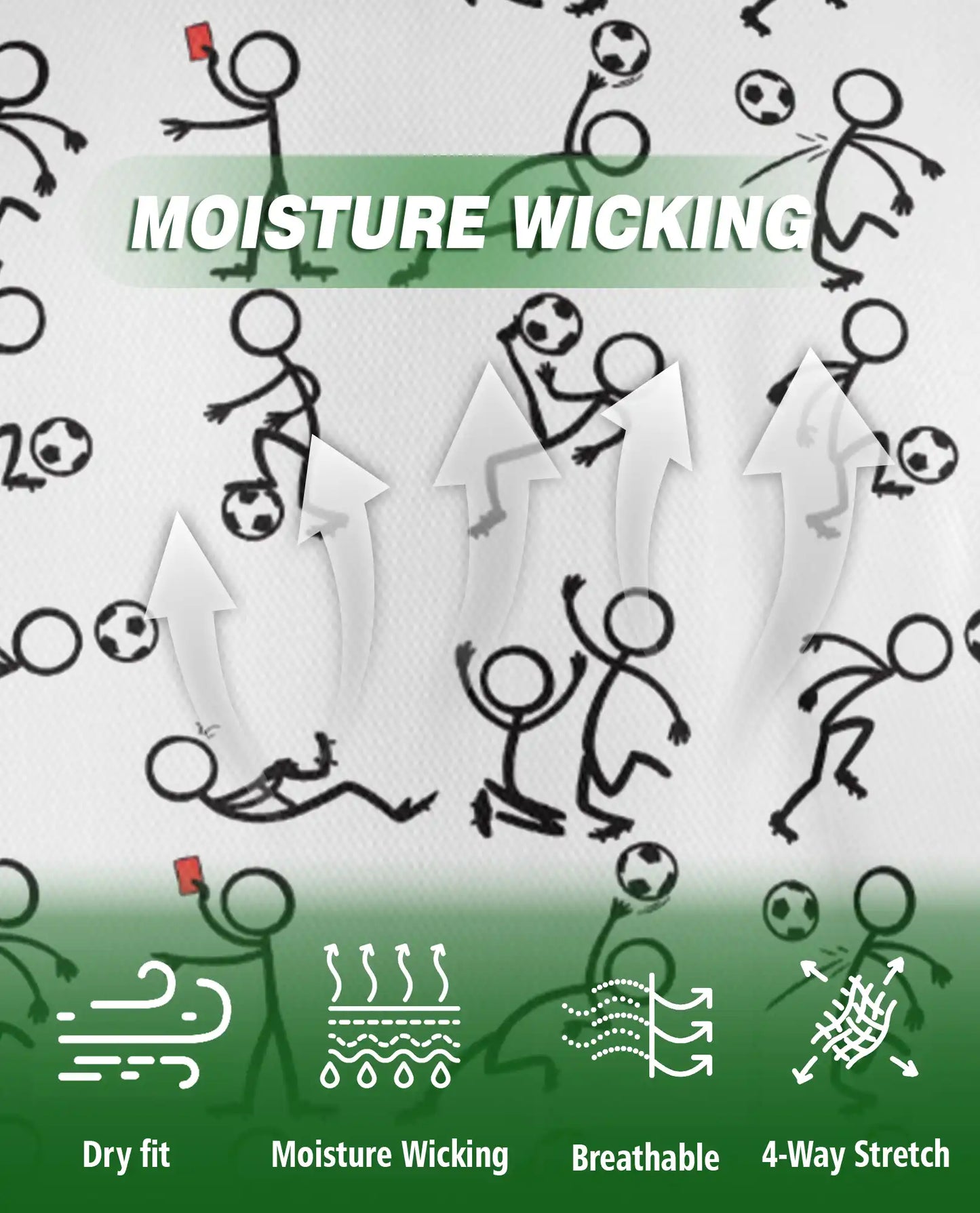 Funny Stick Figure Sports 3D Polo Shirt for Men, Minimal Cartoon Athletic Style | Azhawaiian