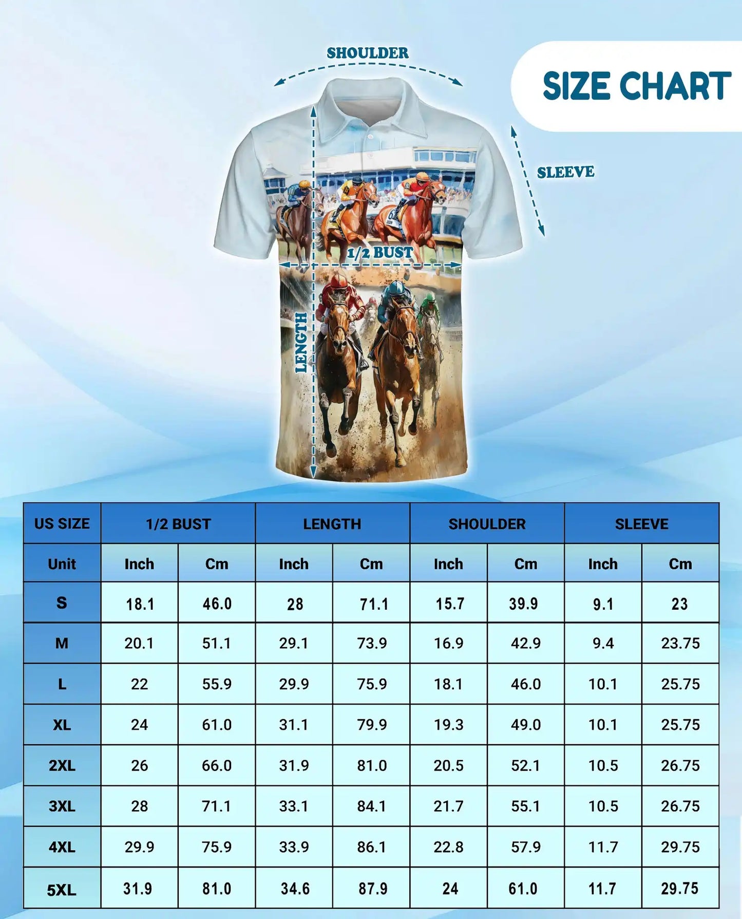 Horse Racing Polo Shirt Derby Style | Azhawaiian