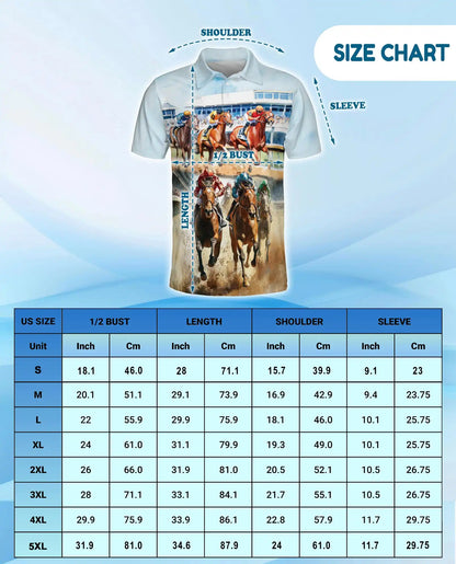 Horse Racing Polo Shirt Derby Style | Azhawaiian