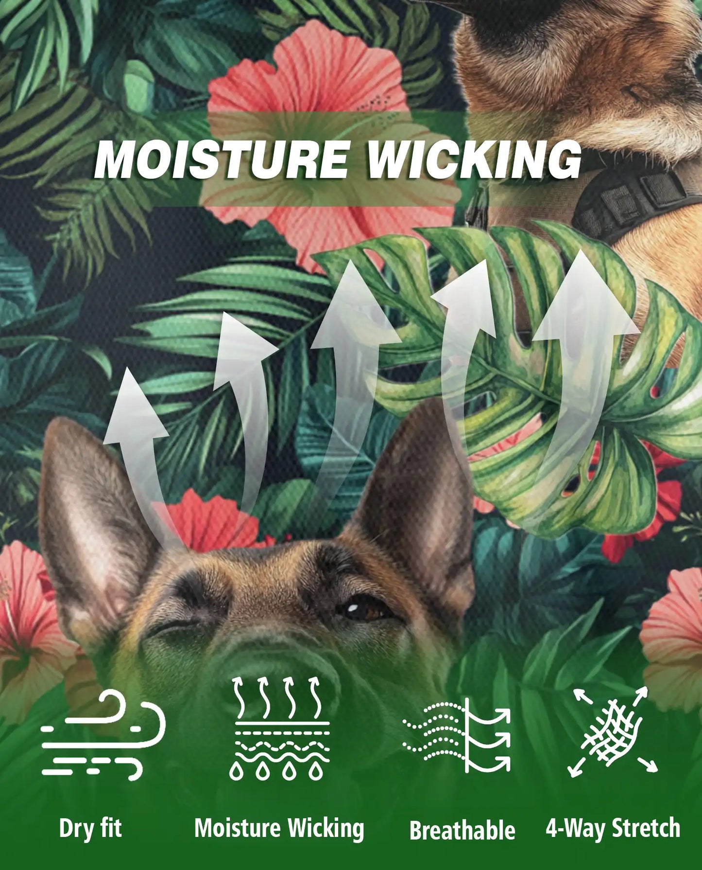 Belgian Malinois Tropical Polo Shirt | Azhawaiian