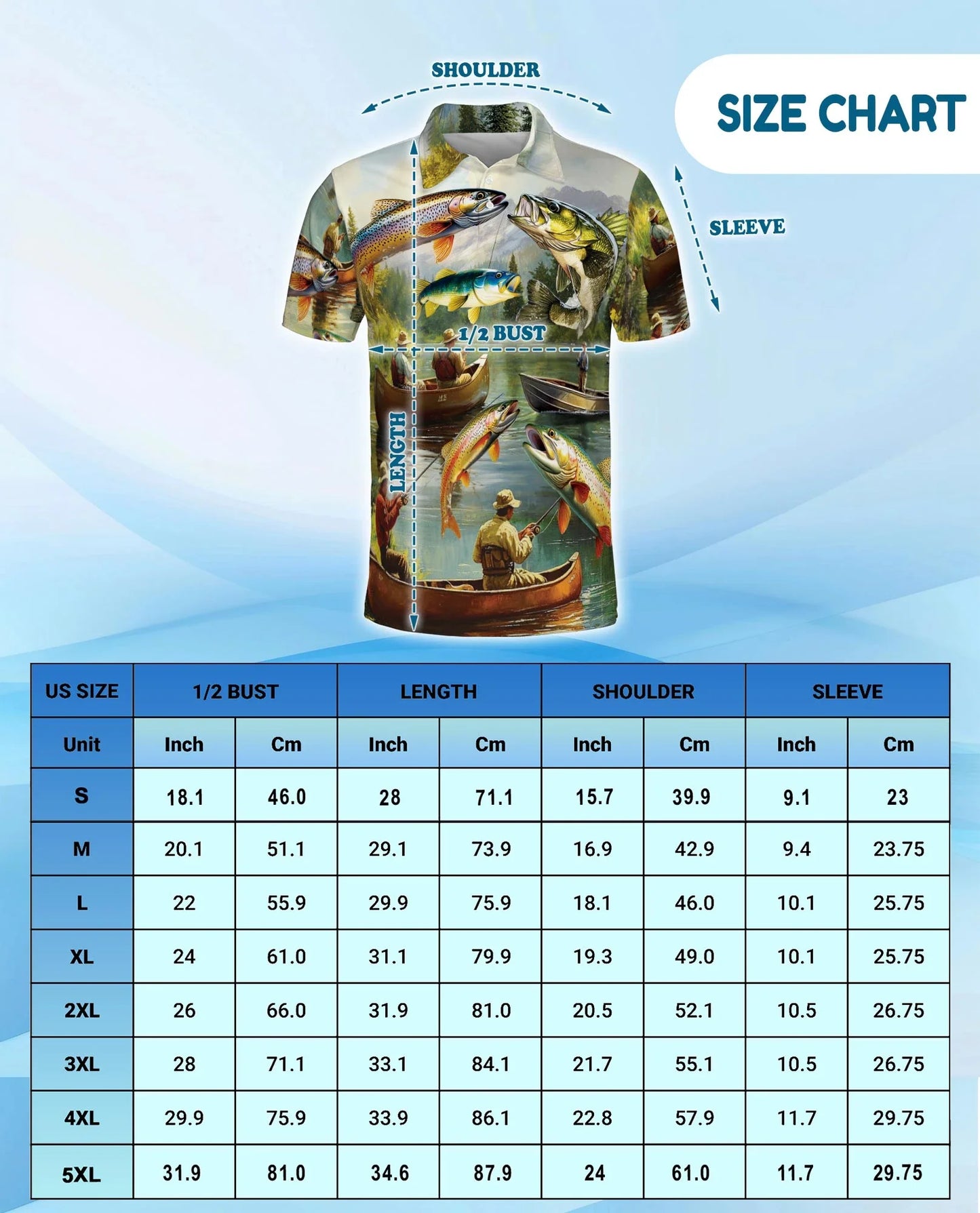 Trout Fishing Polo Shirt for Men, Outdoor Angler Style | Azhawaiian
