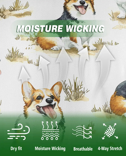 Cute Corgi Hawaiian Polo Shirt | Azhawaiian