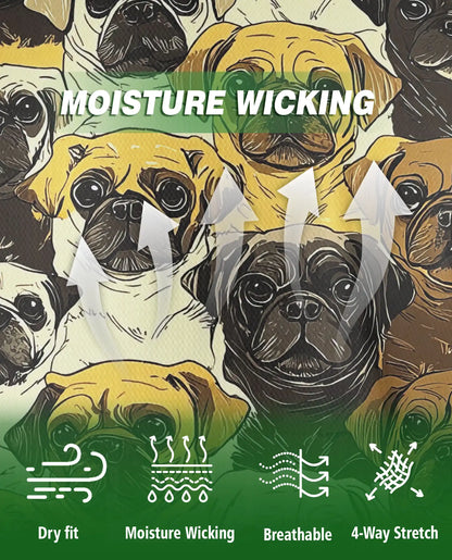Pug Dog All Over Print Polo Shirt | Azhawaiian