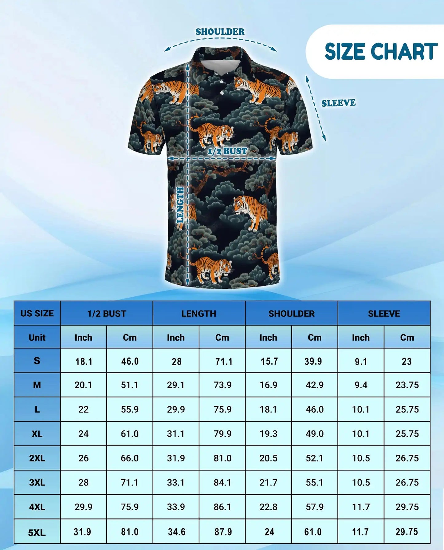 Tiger Forest Polo Shirt | Azhawaiian