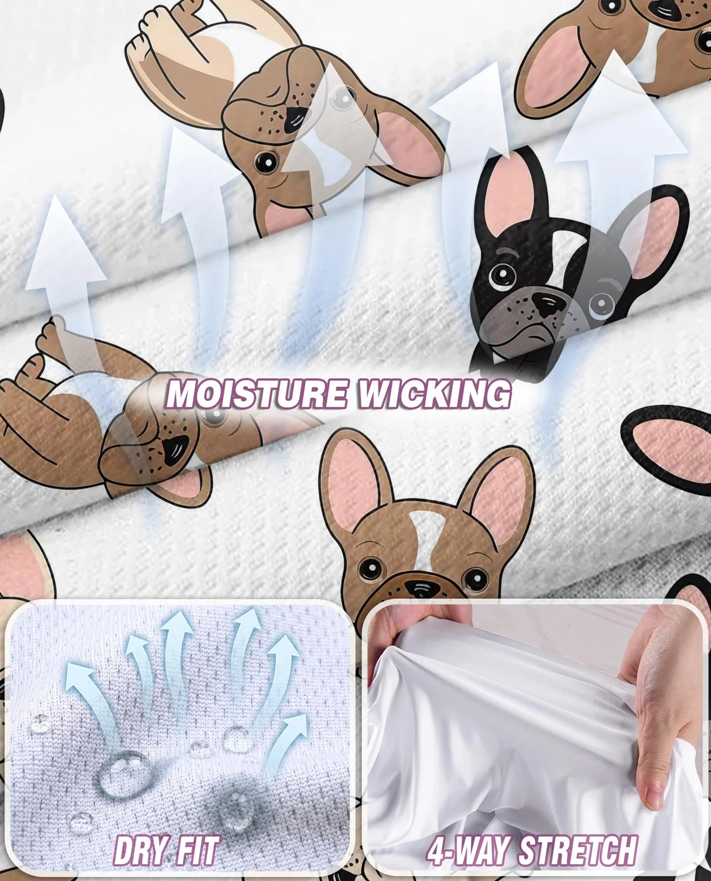 French Bulldog Sleeveless Polo Shirt for Women | Azhawaiian