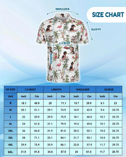 Lovely Dachshund Polo Shirt for Men, Cute Dog Lover Style | Azhawaiian