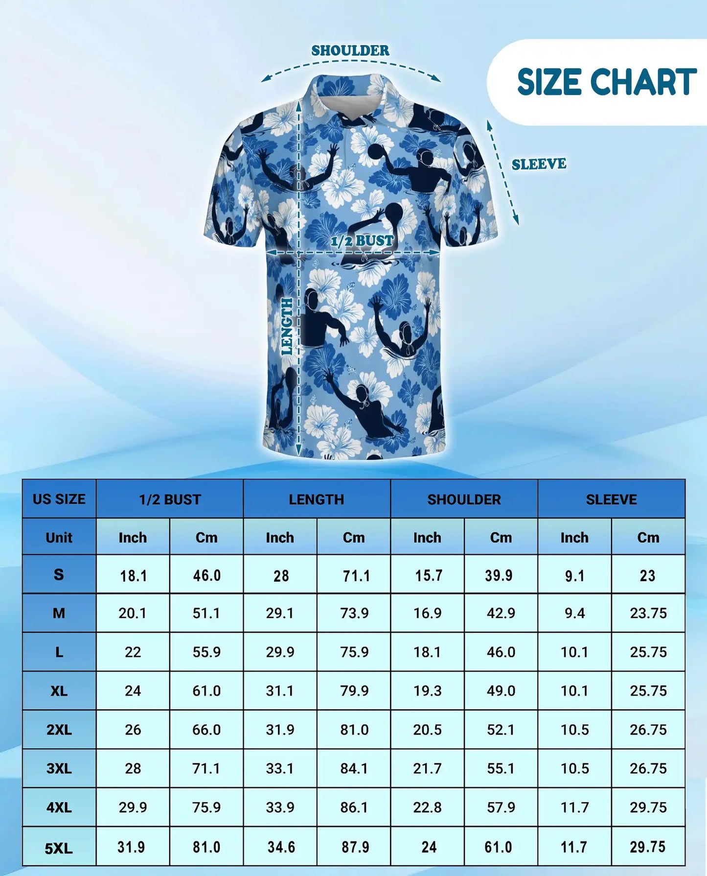 Tropical Water Polo Polo Shirt - Hawaiian Sports Summer Style | Azhawaiian