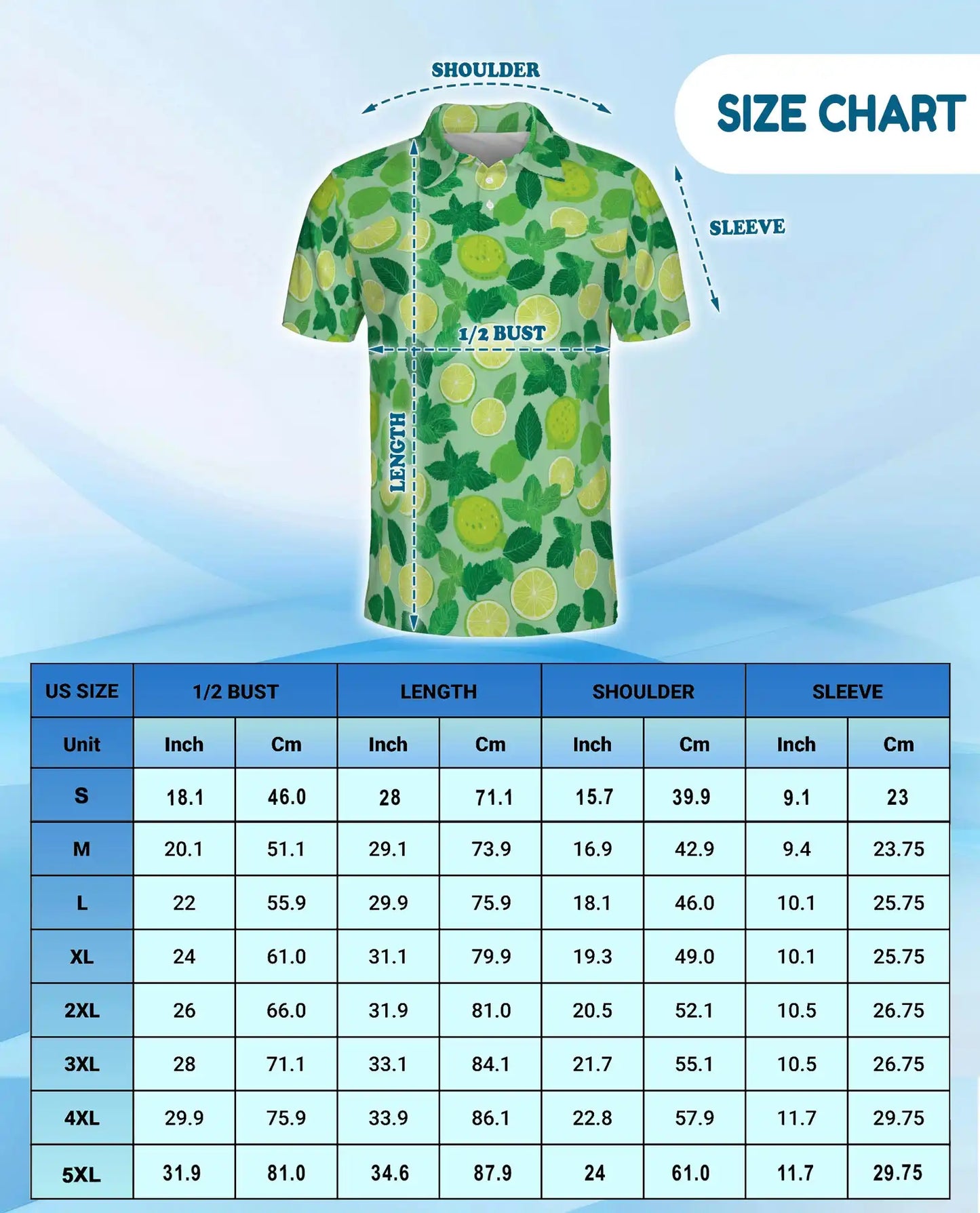 Lime Mint Polo Shirt - Fresh Citrus Summer Style | Azhawaiian