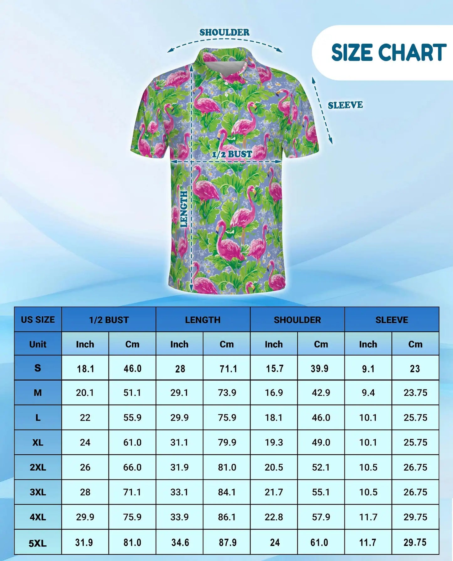 Pink Flamingo Polo Shirt - Tropical Garden Resort Style | Azhawaiian