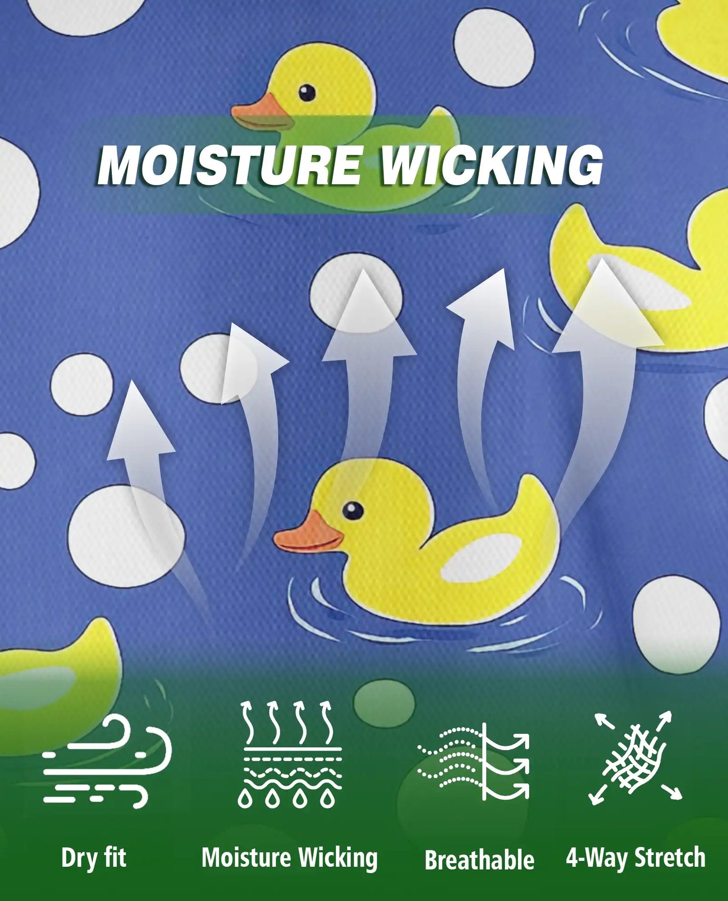 Funny Rubber Duck Polo Shirt for Men- Cute Yellow Duck Polka | Azhawaiian