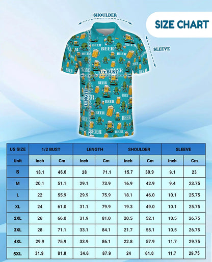 Funny Beer Polo Shirt - Craft Brew Party Tropical Style | Azhawaiian