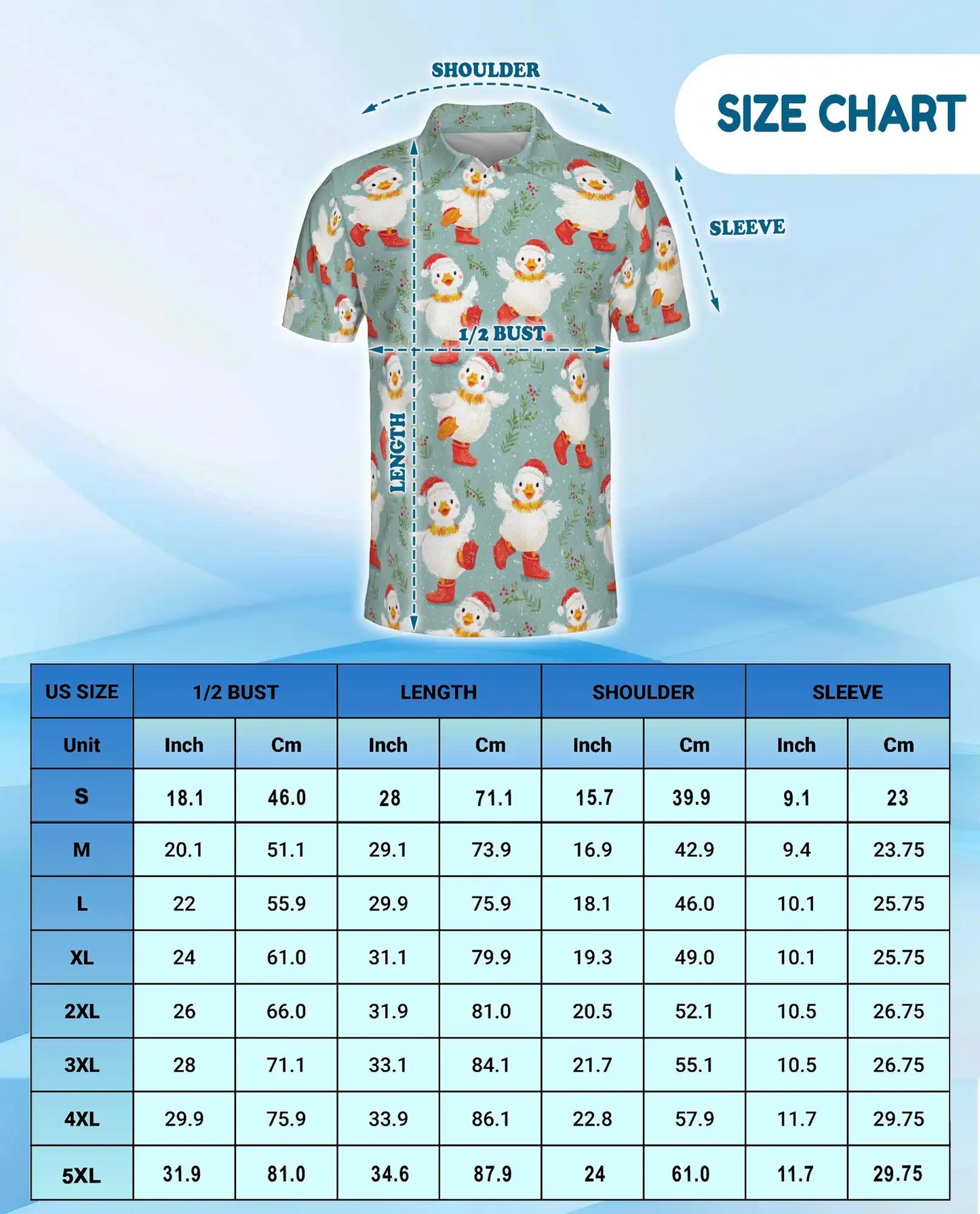 Christmas Duck Polo Shirt - Cute Holiday Winter Style | Azhawaiian