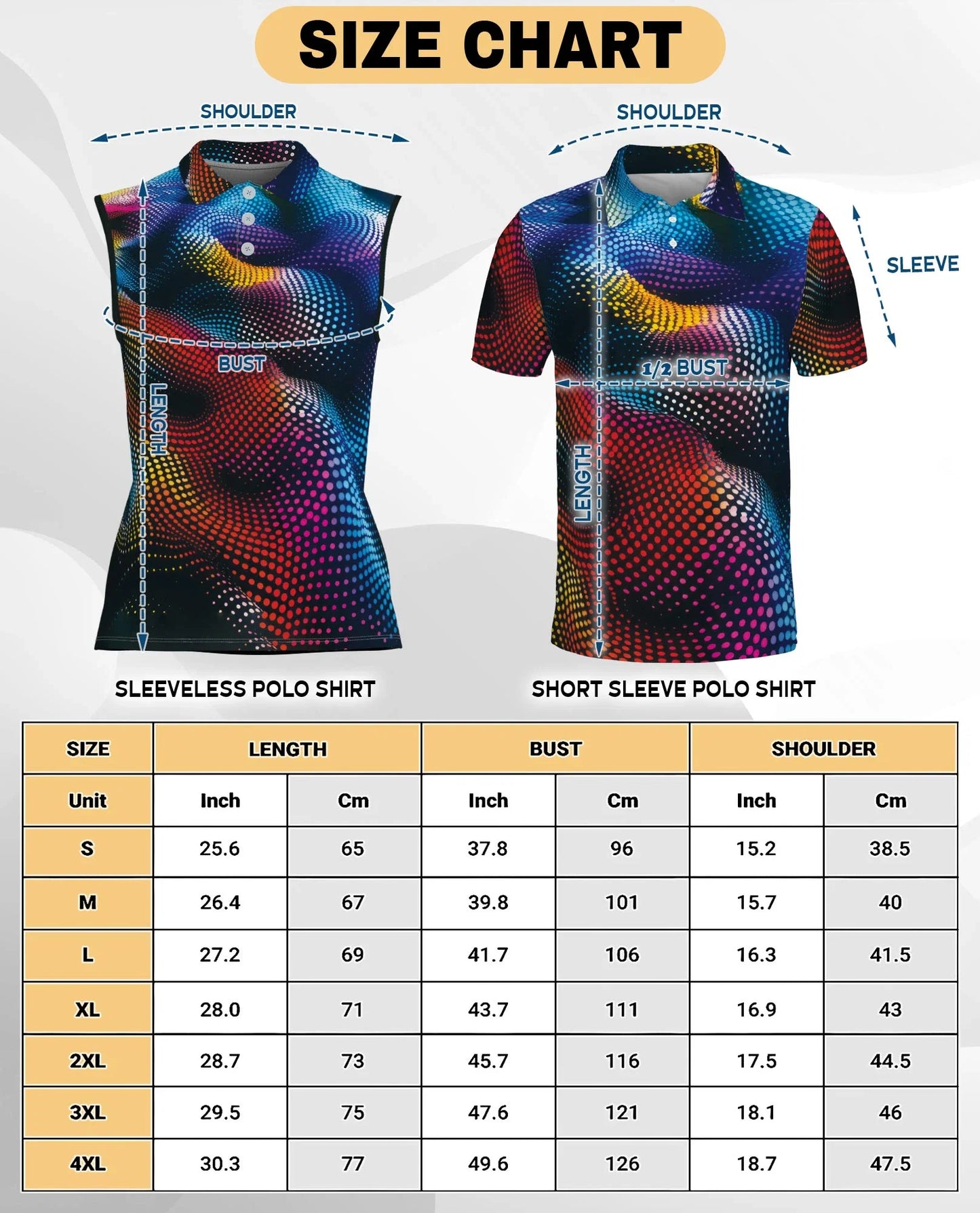 Dynamic Dots Sleeveless Polo Shirt for Women | Azhawaiian