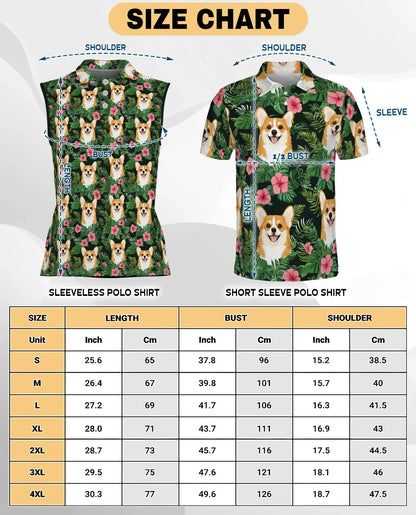 Corgi Love Flower Beach Shirt for Women