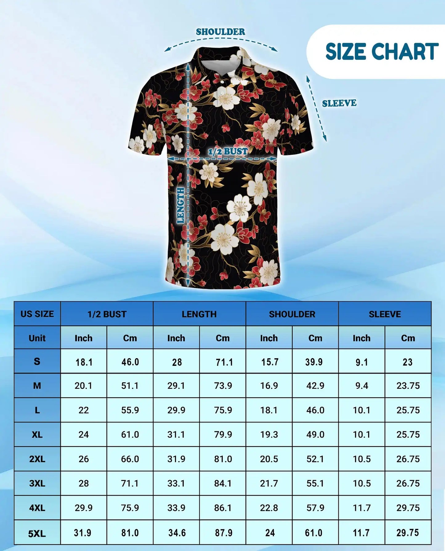 Red Blossom Polo Shirt for Men, Elegant Floral Style | Azhawaiian