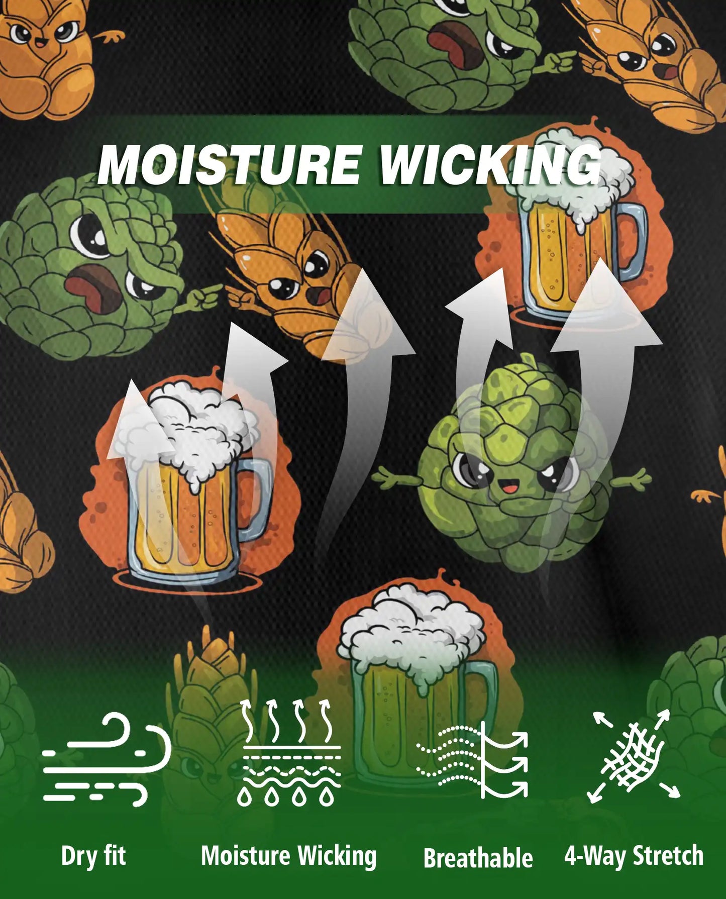 Beer Hop Polo Shirt, Funny Craft Beer Style | Azhawaiian