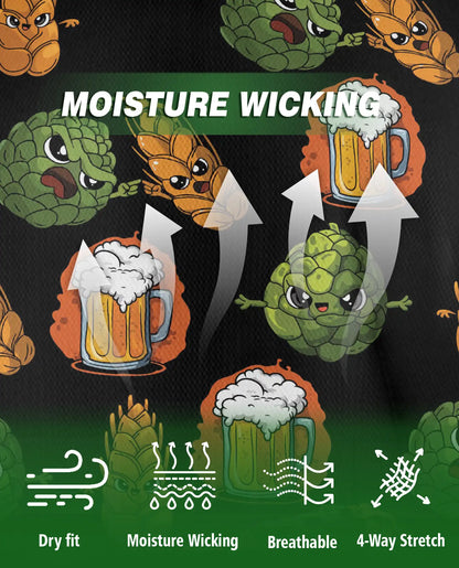 Beer Hop Polo Shirt, Funny Craft Beer Style | Azhawaiian