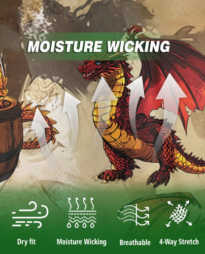 Dragon Beer Fantasy 3D Polo Shirt for Men | Azhawaiian
